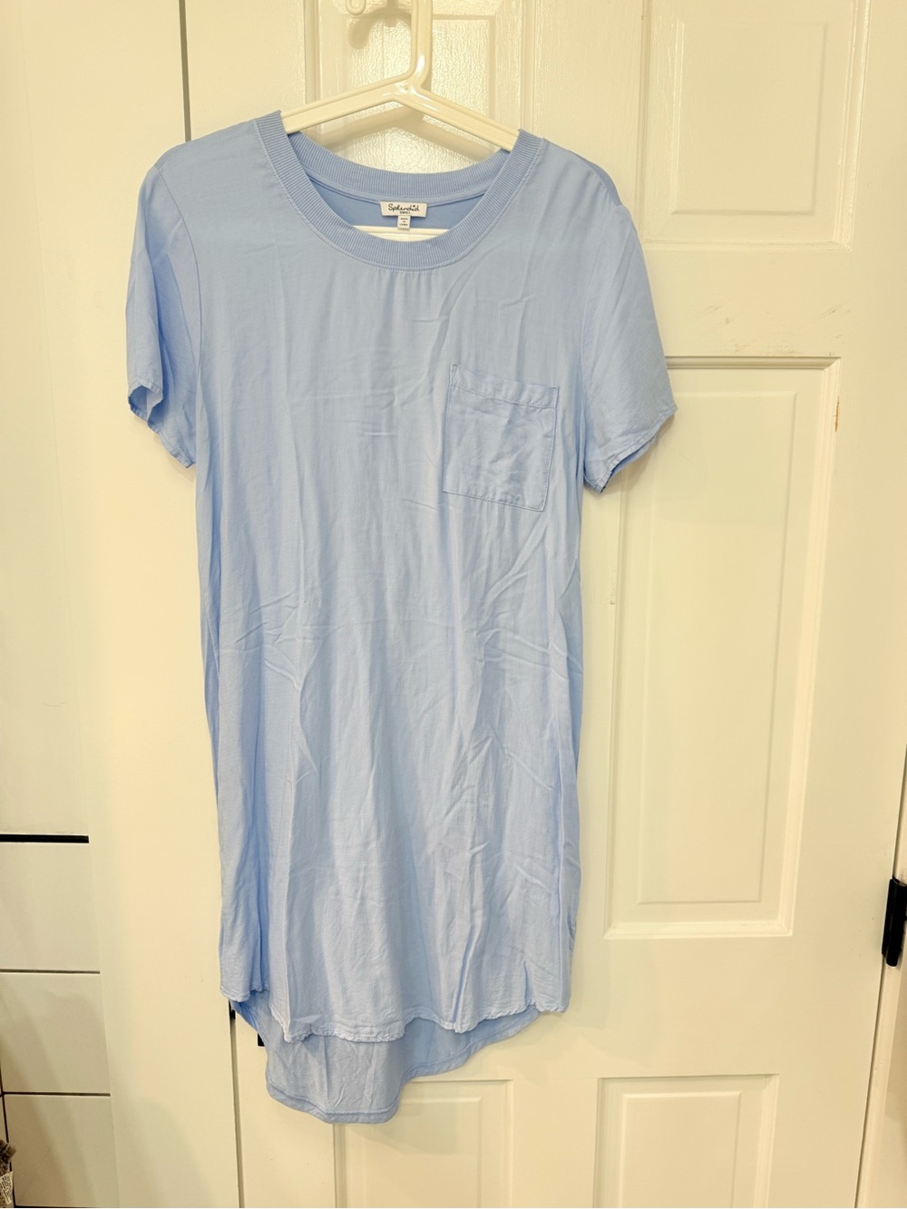 Splendid Light Blue Pocket T-Shirt Dress - size Small